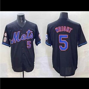 Black Mets Baseball Jersey